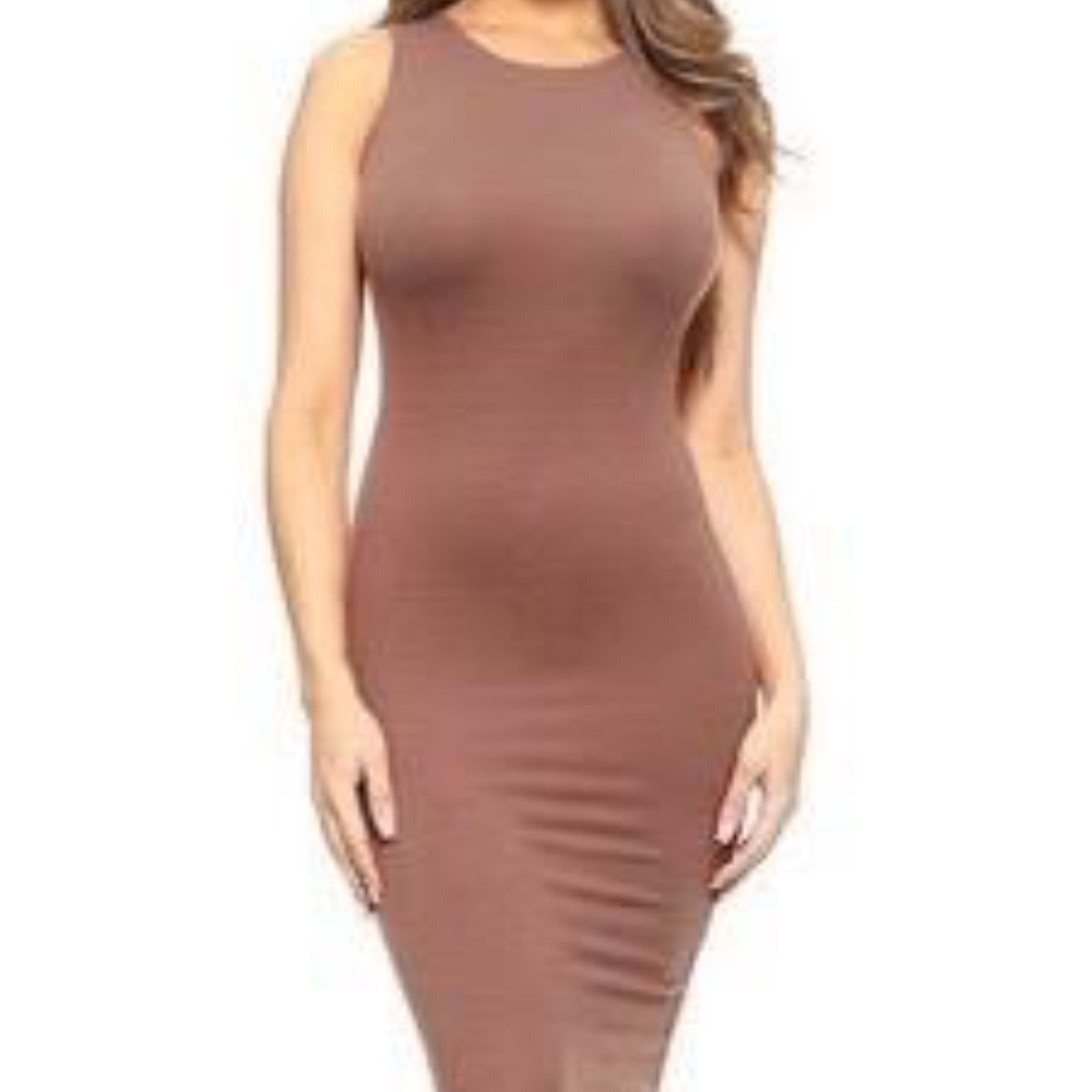 Body-Con Dress - Taupe
